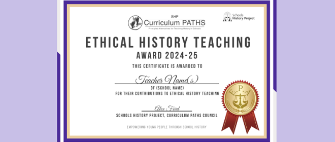 Ethical History Teaching Awards